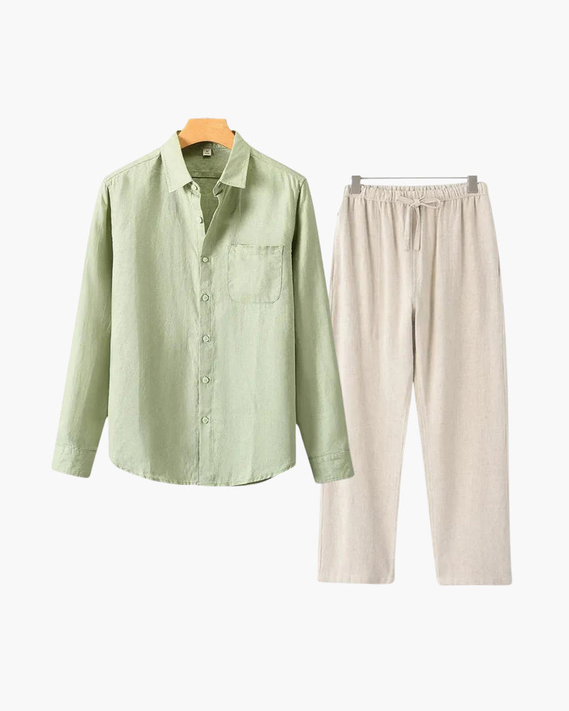 Variant image for Lässiges Leinen Langarmshirt für Damen und Herren – Atmungsaktives, Bequemes Langarm T-Shirt in Übergrößen-51