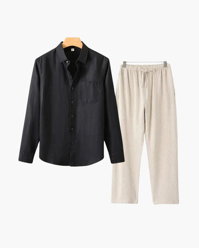 Variant image for Lässiges Leinen Langarmshirt für Damen und Herren – Atmungsaktives, Bequemes Langarm T-Shirt in Übergrößen-61