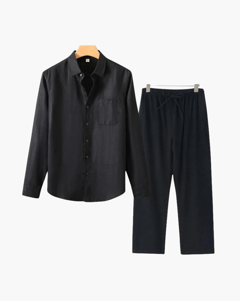 Variant image for Lässiges Leinen Langarmshirt für Damen und Herren – Atmungsaktives, Bequemes Langarm T-Shirt in Übergrößen-66