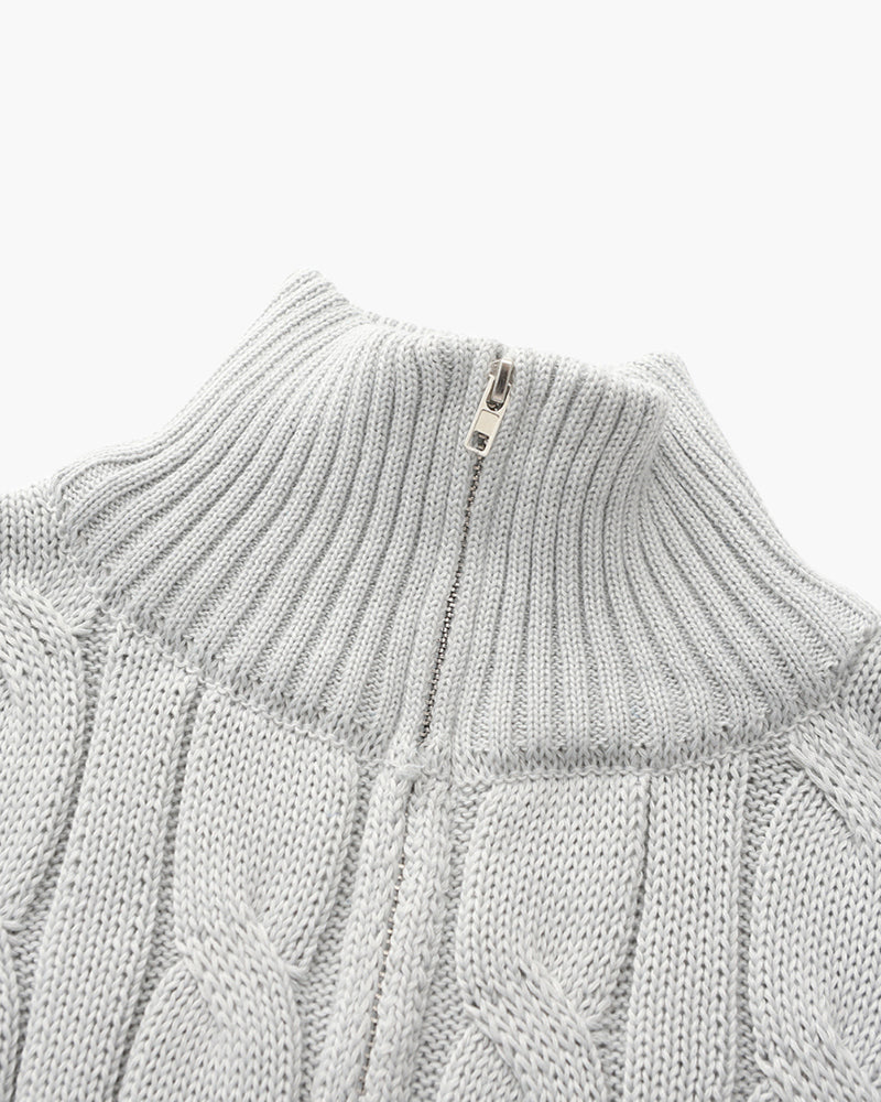 Brighton Zip-Strickpullover