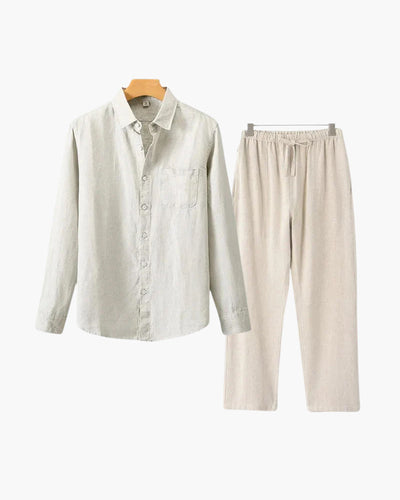 Variant image for Lässiges Leinen Langarmshirt für Damen und Herren – Atmungsaktives, Bequemes Langarm T-Shirt in Übergrößen-11