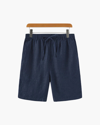 Variant image for Leinen Shorts Herren – Bequeme Kurze Leinenhose aus 100% Leinen für Sommer, Atmungsaktiv und Vielseitig, Gerade Passform-21