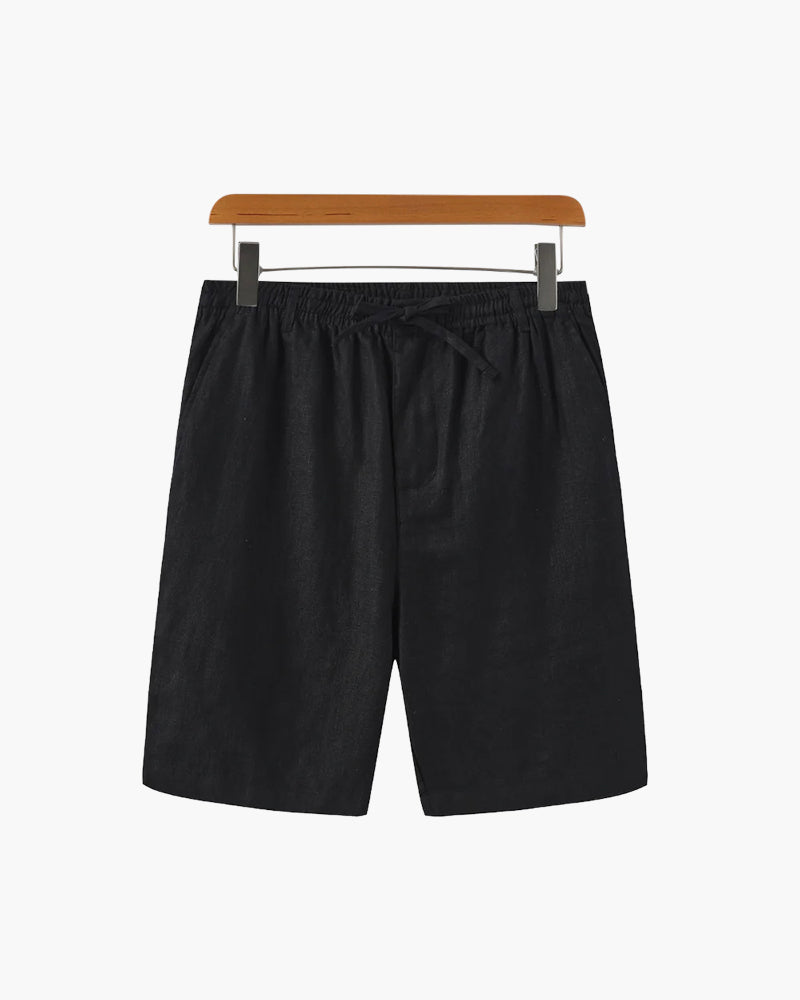 Variant image for Leinen Shorts Herren – Bequeme Kurze Leinenhose aus 100% Leinen für Sommer, Atmungsaktiv und Vielseitig, Gerade Passform-11