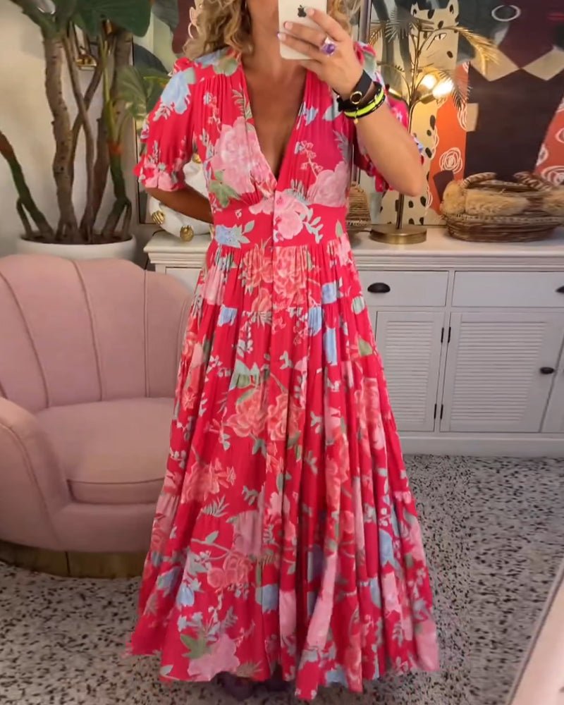 MILA Sommerkleid mit Blumenprint