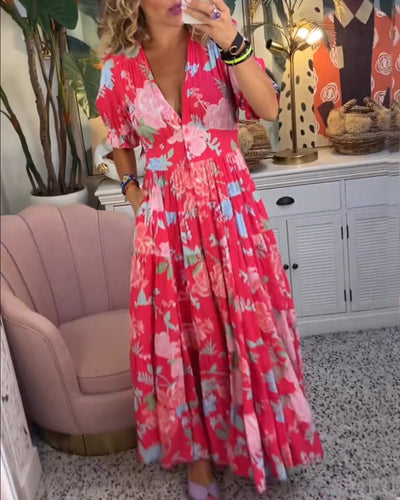 MILA Sommerkleid mit Blumenprint