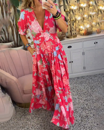 MILA Sommerkleid mit Blumenprint