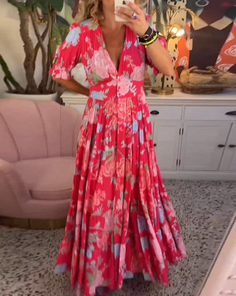 MILA Sommerkleid mit Blumenprint