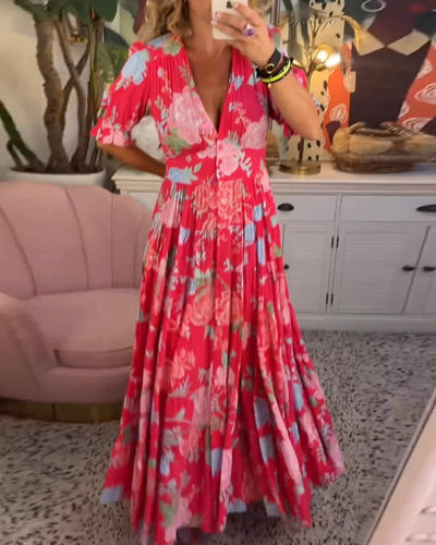 MILA Sommerkleid mit Blumenprint