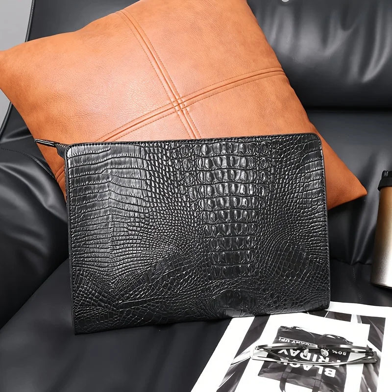 Adrian | Elegante Clutch aus Leder für Herren vielseitig