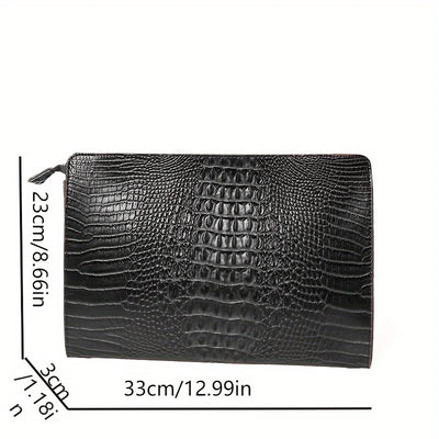 Adrian | Elegante Clutch aus Leder für Herren vielseitig