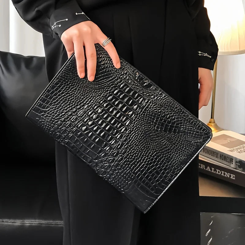 Adrian | Elegante Clutch aus Leder für Herren vielseitig