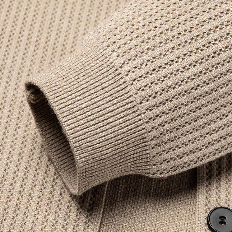 Adrian | Eleganter Herren Cardigan aus Samt für Herbst