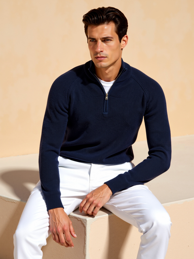 Adrian | Eleganter Pullover für Herren Übergangszeit Baumwolle