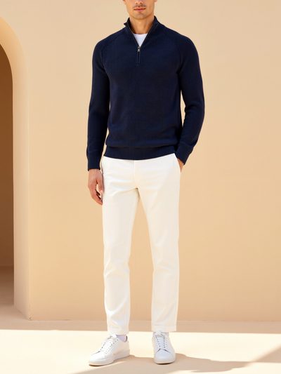 Adrian | Eleganter Pullover für Herren Übergangszeit Baumwolle