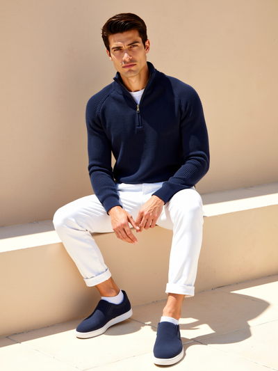 Adrian | Eleganter Pullover für Herren Übergangszeit Baumwolle