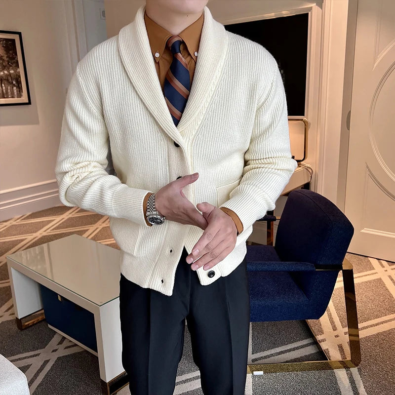 Adrian | Eleganter Strickcardigan für Herren langarm