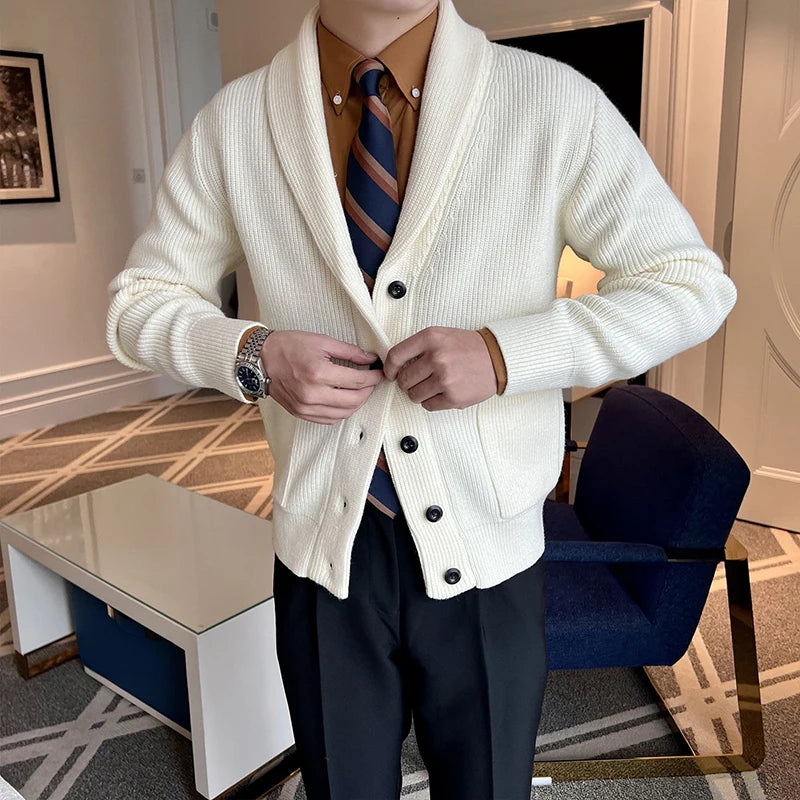 Adrian | Eleganter Strickcardigan für Herren langarm