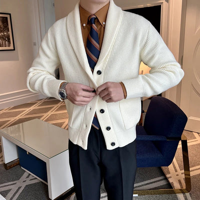 Adrian | Eleganter Strickcardigan für Herren langarm