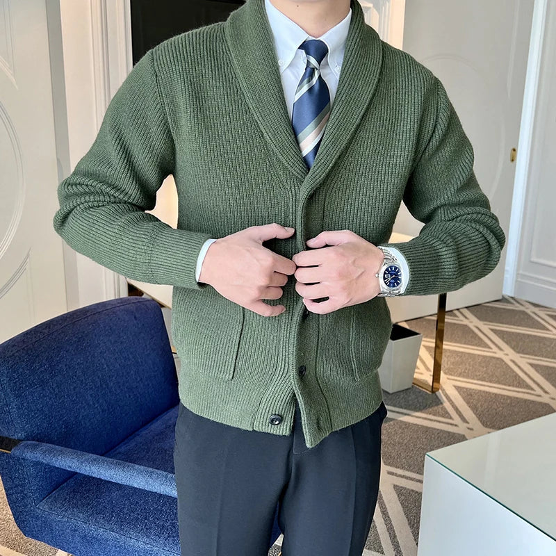 Adrian | Eleganter Strickcardigan für Herren langarm