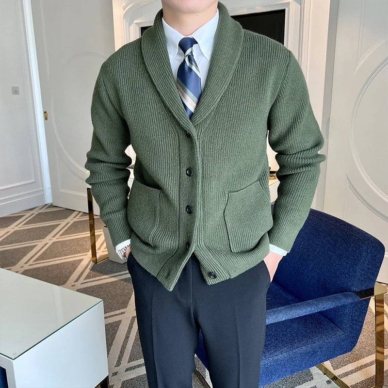 Adrian | Eleganter Strickcardigan für Herren langarm