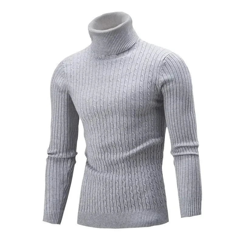 Adrian | Eleganter Strickpullover für Herren hochgeschlossen