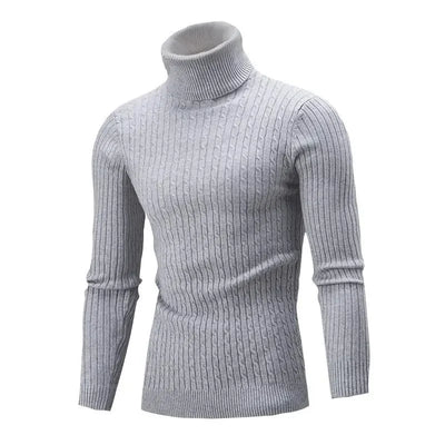 Adrian | Eleganter Strickpullover für Herren hochgeschlossen