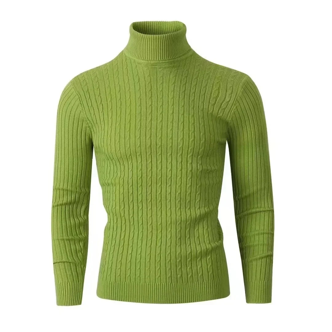 Adrian | Eleganter Strickpullover für Herren hochgeschlossen