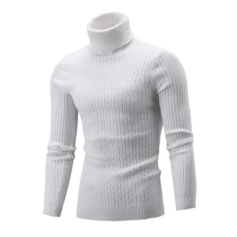 Adrian | Eleganter Strickpullover für Herren hochgeschlossen