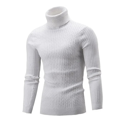 Adrian | Eleganter Strickpullover für Herren hochgeschlossen