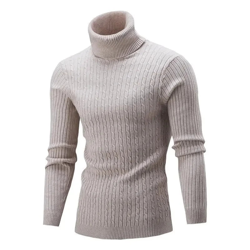 Adrian | Eleganter Strickpullover für Herren hochgeschlossen