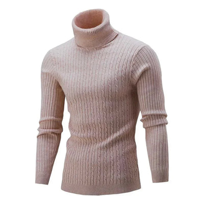 Adrian | Eleganter Strickpullover für Herren hochgeschlossen