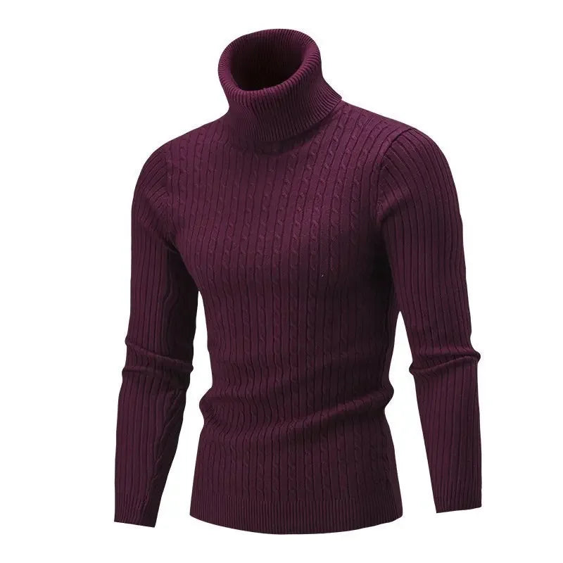Adrian | Eleganter Strickpullover für Herren hochgeschlossen