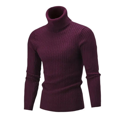 Adrian | Eleganter Strickpullover für Herren hochgeschlossen