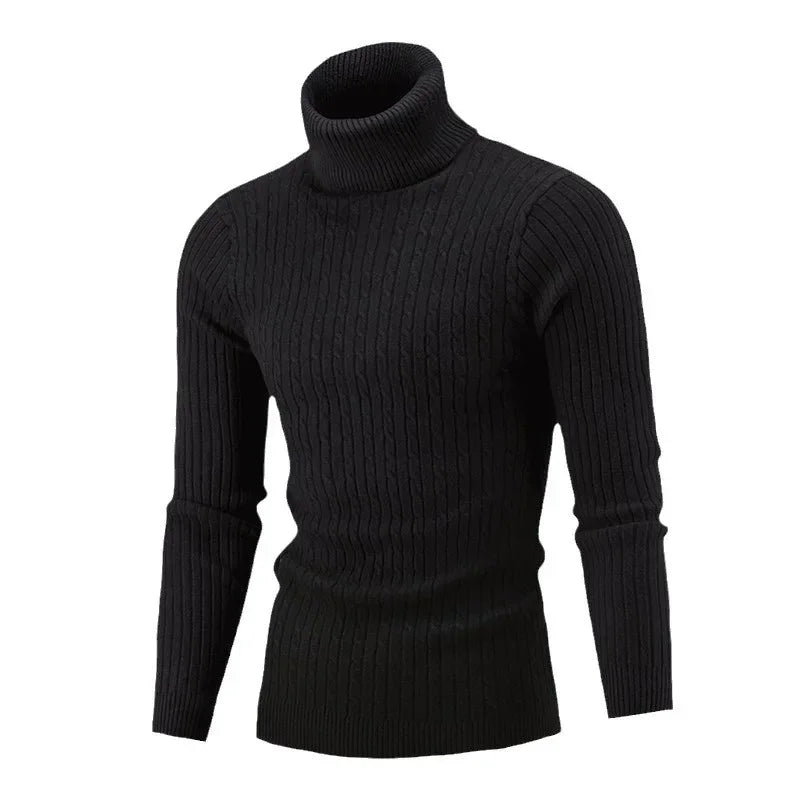 Adrian | Eleganter Strickpullover für Herren hochgeschlossen