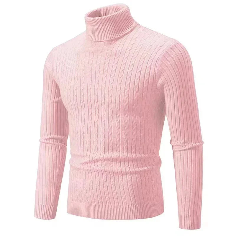 Adrian | Eleganter Strickpullover für Herren hochgeschlossen
