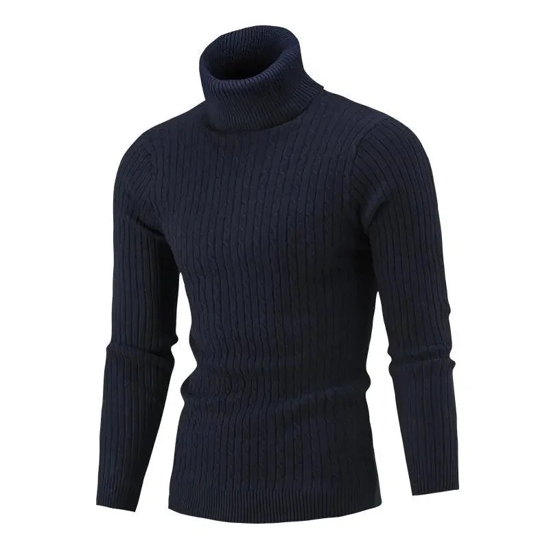 Adrian | Eleganter Strickpullover für Herren hochgeschlossen