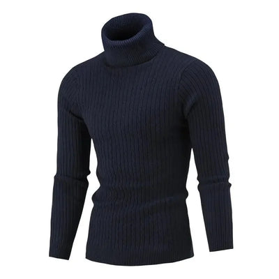 Adrian | Eleganter Strickpullover für Herren hochgeschlossen