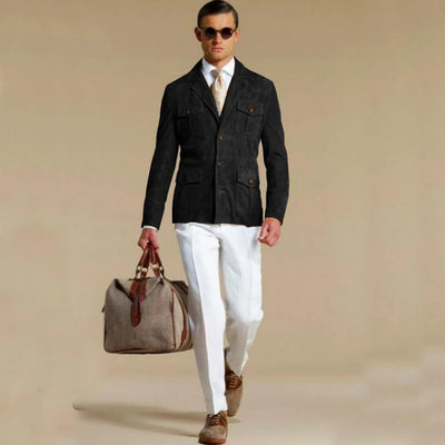 Adrian | Eleganter Wildlederblazer für Herren modern