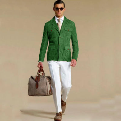 Adrian | Eleganter Wildlederblazer für Herren modern