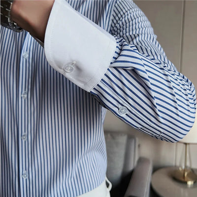 Adrian | Elegantes Herrenhemd langarm aus atmungsaktivem Stoff