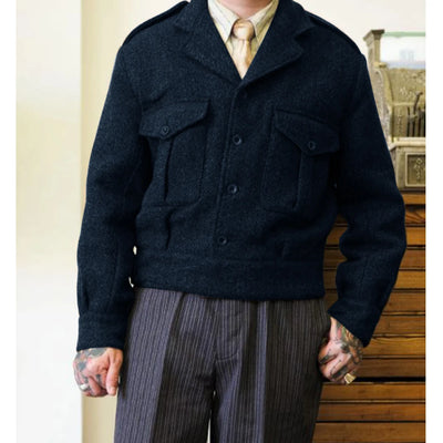 Adrian | Hochwertige Wolljacke für Herren Winter