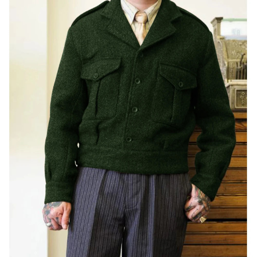 Adrian | Hochwertige Wolljacke für Herren Winter