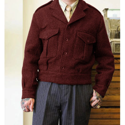Adrian | Hochwertige Wolljacke für Herren Winter