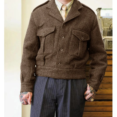 Adrian | Hochwertige Wolljacke für Herren Winter
