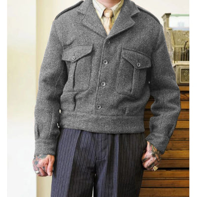 Adrian | Hochwertige Wolljacke für Herren Winter