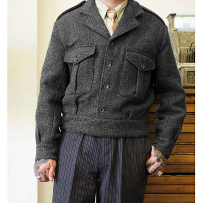 Adrian | Hochwertige Wolljacke für Herren Winter