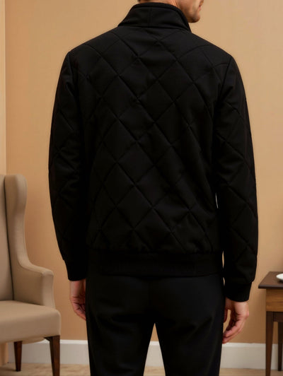 Alessandro | Elegante Steppjacke für Herren Schwarz 4