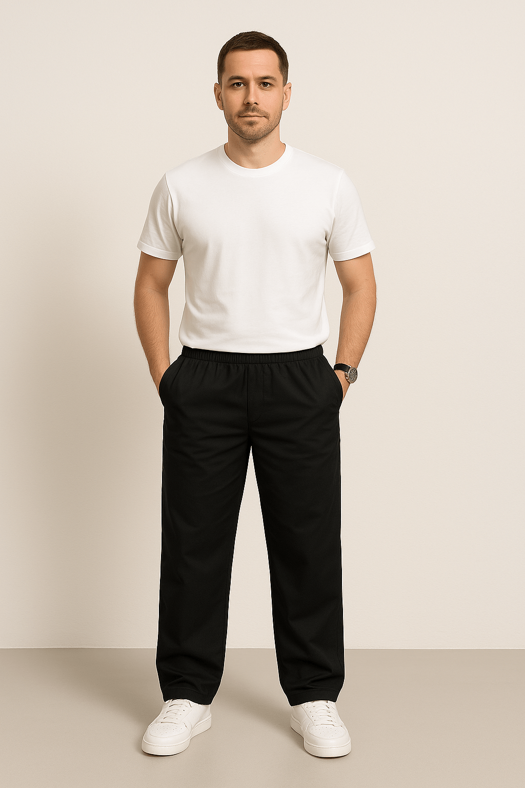 Alexander | Bequeme Freizeithose für Herren mit elastischem Bund
