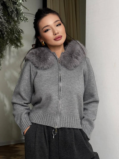 Alison | Elegante Kunstpelzjacke für Damen Herbst-Winter