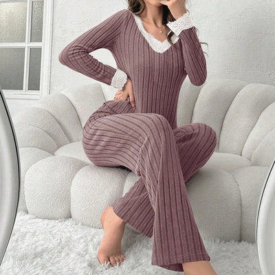 Amelie | Bequemer Pyjama für Damen Herbst-Winter 0